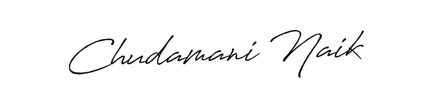 Design your own signature with our free online signature maker. With this signature software, you can create a handwritten (Antro_Vectra_Bolder) signature for name Chudamani Naik. Chudamani Naik signature style 7 images and pictures png