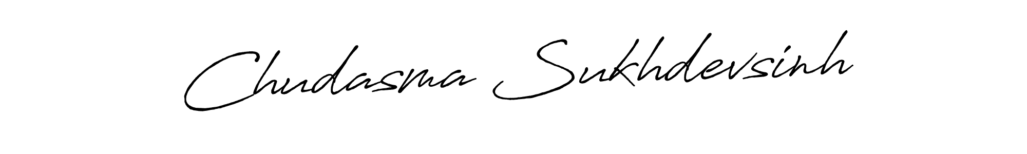 Chudasma Sukhdevsinh stylish signature style. Best Handwritten Sign (Antro_Vectra_Bolder) for my name. Handwritten Signature Collection Ideas for my name Chudasma Sukhdevsinh. Chudasma Sukhdevsinh signature style 7 images and pictures png