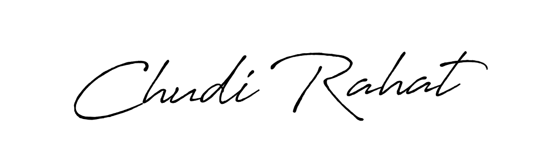 Also we have Chudi Rahat name is the best signature style. Create professional handwritten signature collection using Antro_Vectra_Bolder autograph style. Chudi Rahat signature style 7 images and pictures png