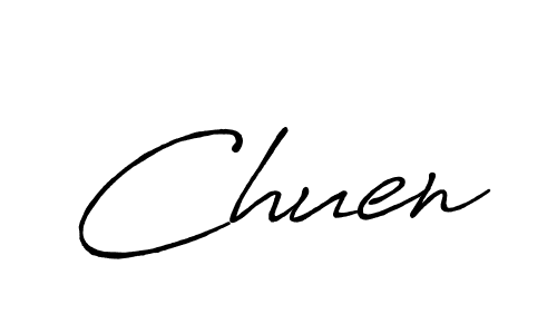 Create a beautiful signature design for name Chuen. With this signature (Antro_Vectra_Bolder) fonts, you can make a handwritten signature for free. Chuen signature style 7 images and pictures png