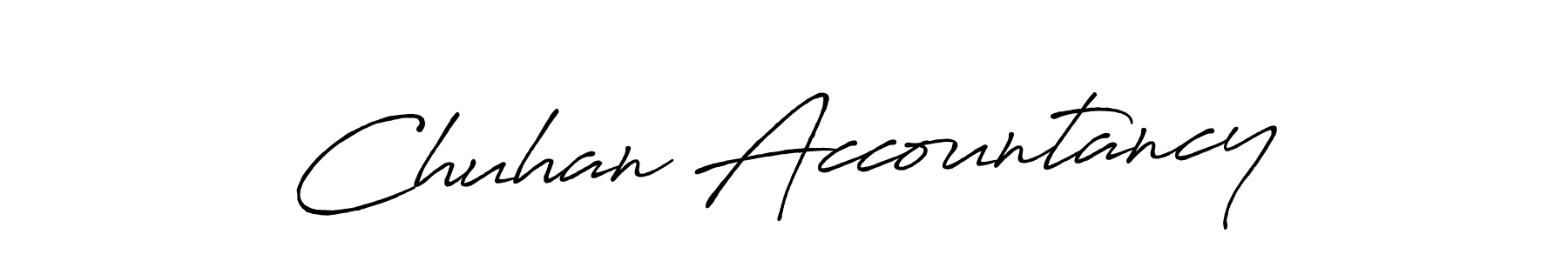 It looks lik you need a new signature style for name Chuhan Accountancy. Design unique handwritten (Antro_Vectra_Bolder) signature with our free signature maker in just a few clicks. Chuhan Accountancy signature style 7 images and pictures png