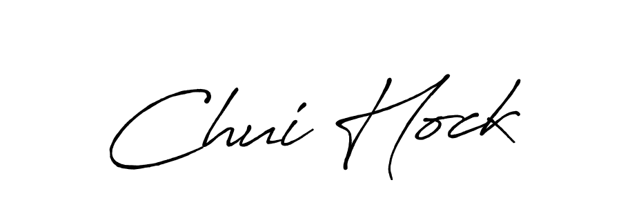 Also we have Chui Hock name is the best signature style. Create professional handwritten signature collection using Antro_Vectra_Bolder autograph style. Chui Hock signature style 7 images and pictures png