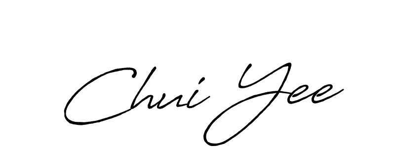 Chui Yee stylish signature style. Best Handwritten Sign (Antro_Vectra_Bolder) for my name. Handwritten Signature Collection Ideas for my name Chui Yee. Chui Yee signature style 7 images and pictures png