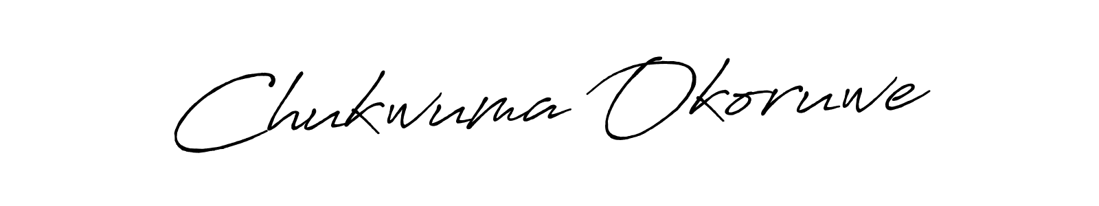 Chukwuma Okoruwe stylish signature style. Best Handwritten Sign (Antro_Vectra_Bolder) for my name. Handwritten Signature Collection Ideas for my name Chukwuma Okoruwe. Chukwuma Okoruwe signature style 7 images and pictures png