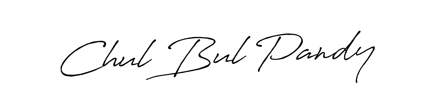 How to make Chul Bul Pandy signature? Antro_Vectra_Bolder is a professional autograph style. Create handwritten signature for Chul Bul Pandy name. Chul Bul Pandy signature style 7 images and pictures png