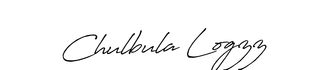 Create a beautiful signature design for name Chulbula Logzz. With this signature (Antro_Vectra_Bolder) fonts, you can make a handwritten signature for free. Chulbula Logzz signature style 7 images and pictures png