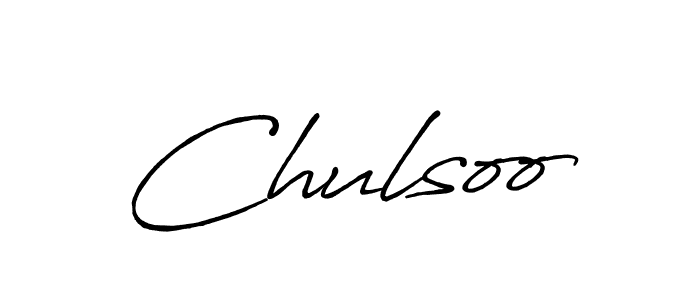 Also we have Chulsoo name is the best signature style. Create professional handwritten signature collection using Antro_Vectra_Bolder autograph style. Chulsoo signature style 7 images and pictures png