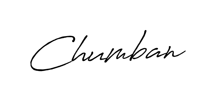 Use a signature maker to create a handwritten signature online. With this signature software, you can design (Antro_Vectra_Bolder) your own signature for name Chumban. Chumban signature style 7 images and pictures png