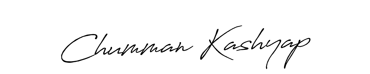 Also we have Chumman Kashyap name is the best signature style. Create professional handwritten signature collection using Antro_Vectra_Bolder autograph style. Chumman Kashyap signature style 7 images and pictures png