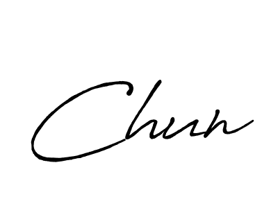How to make Chun name signature. Use Antro_Vectra_Bolder style for creating short signs online. This is the latest handwritten sign. Chun signature style 7 images and pictures png