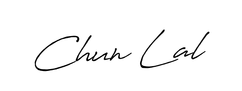 Use a signature maker to create a handwritten signature online. With this signature software, you can design (Antro_Vectra_Bolder) your own signature for name Chun Lal. Chun Lal signature style 7 images and pictures png