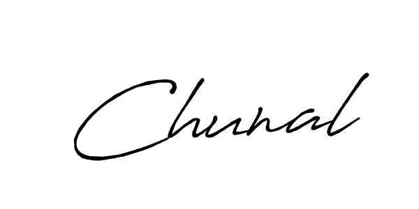 It looks lik you need a new signature style for name Chunal. Design unique handwritten (Antro_Vectra_Bolder) signature with our free signature maker in just a few clicks. Chunal signature style 7 images and pictures png