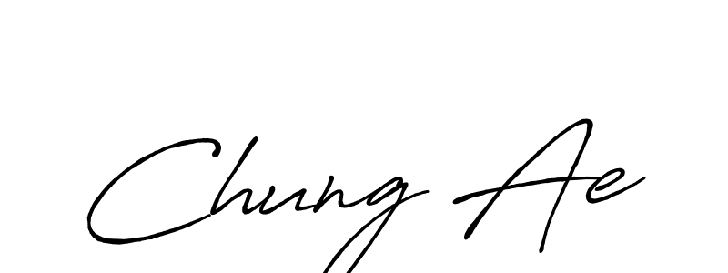 The best way (Antro_Vectra_Bolder) to make a short signature is to pick only two or three words in your name. The name Chung Ae include a total of six letters. For converting this name. Chung Ae signature style 7 images and pictures png