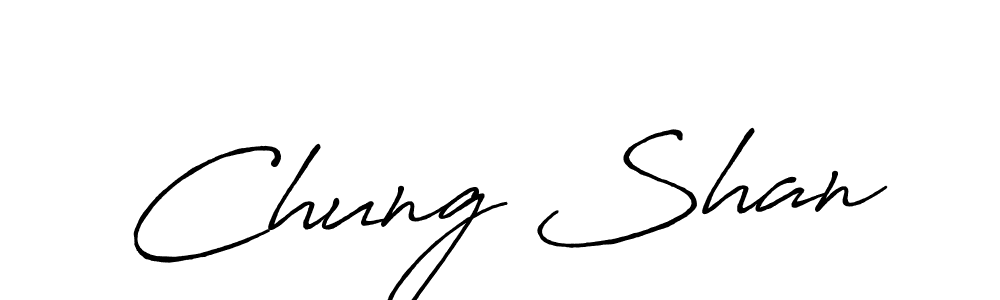 Similarly Antro_Vectra_Bolder is the best handwritten signature design. Signature creator online .You can use it as an online autograph creator for name Chung Shan. Chung Shan signature style 7 images and pictures png