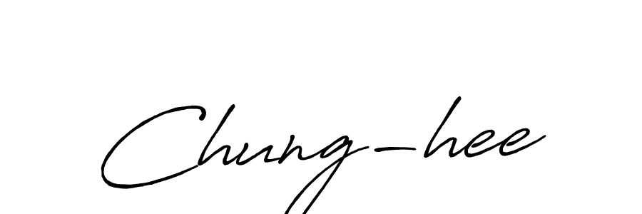 You should practise on your own different ways (Antro_Vectra_Bolder) to write your name (Chung-hee) in signature. don't let someone else do it for you. Chung-hee signature style 7 images and pictures png