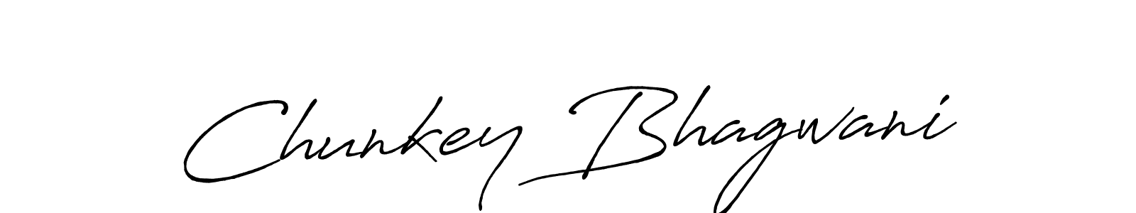 Once you've used our free online signature maker to create your best signature Antro_Vectra_Bolder style, it's time to enjoy all of the benefits that Chunkey Bhagwani name signing documents. Chunkey Bhagwani signature style 7 images and pictures png