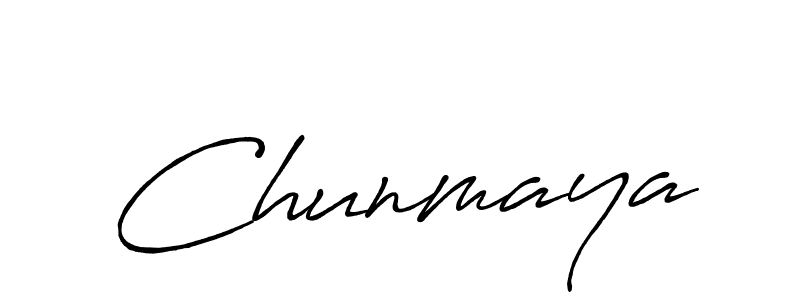 You should practise on your own different ways (Antro_Vectra_Bolder) to write your name (Chunmaya) in signature. don't let someone else do it for you. Chunmaya signature style 7 images and pictures png