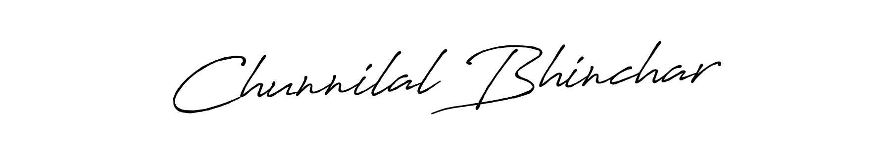 How to make Chunnilal Bhinchar signature? Antro_Vectra_Bolder is a professional autograph style. Create handwritten signature for Chunnilal Bhinchar name. Chunnilal Bhinchar signature style 7 images and pictures png