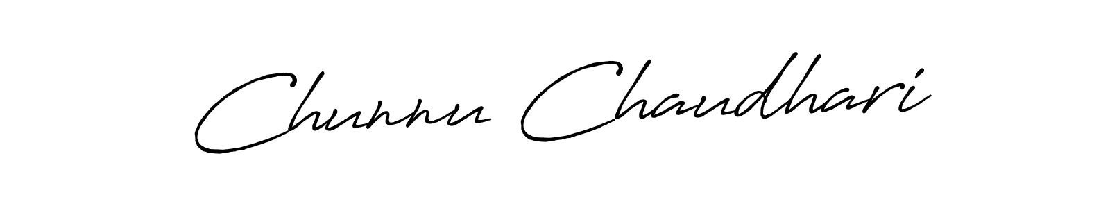How to make Chunnu Chaudhari signature? Antro_Vectra_Bolder is a professional autograph style. Create handwritten signature for Chunnu Chaudhari name. Chunnu Chaudhari signature style 7 images and pictures png