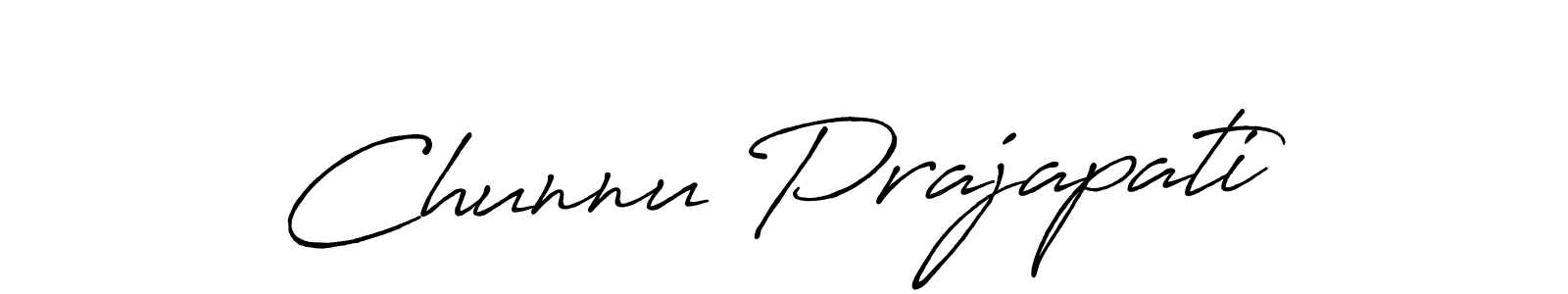 Similarly Antro_Vectra_Bolder is the best handwritten signature design. Signature creator online .You can use it as an online autograph creator for name Chunnu Prajapati. Chunnu Prajapati signature style 7 images and pictures png