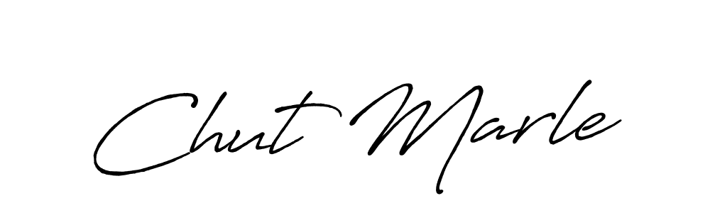 The best way (Antro_Vectra_Bolder) to make a short signature is to pick only two or three words in your name. The name Chut Marle include a total of six letters. For converting this name. Chut Marle signature style 7 images and pictures png