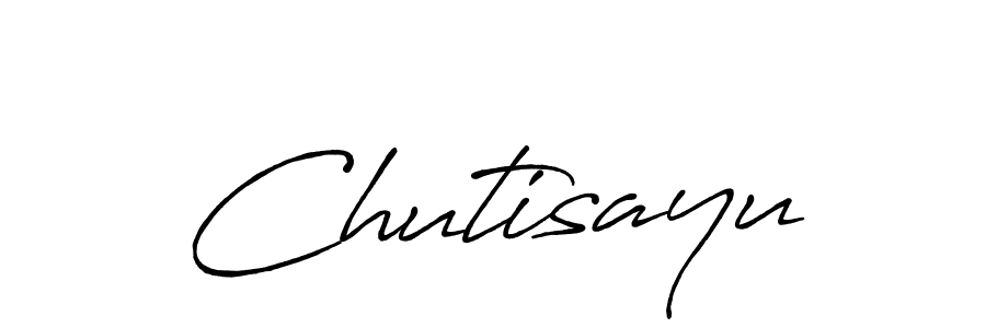 Create a beautiful signature design for name Chutisayu. With this signature (Antro_Vectra_Bolder) fonts, you can make a handwritten signature for free. Chutisayu signature style 7 images and pictures png