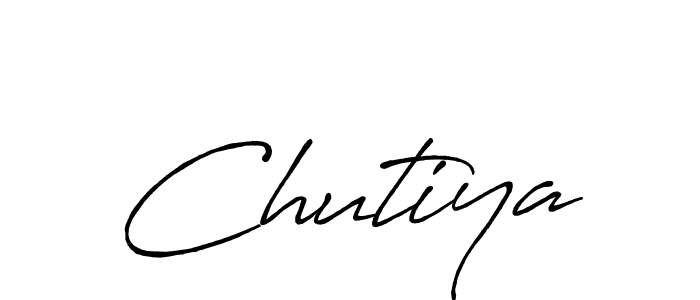 Make a beautiful signature design for name Chutiya. With this signature (Antro_Vectra_Bolder) style, you can create a handwritten signature for free. Chutiya signature style 7 images and pictures png