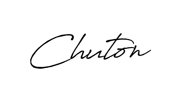 Create a beautiful signature design for name Chuton. With this signature (Antro_Vectra_Bolder) fonts, you can make a handwritten signature for free. Chuton signature style 7 images and pictures png