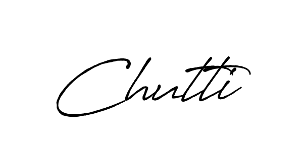 How to Draw Chutti signature style? Antro_Vectra_Bolder is a latest design signature styles for name Chutti. Chutti signature style 7 images and pictures png