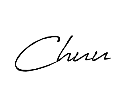 Design your own signature with our free online signature maker. With this signature software, you can create a handwritten (Antro_Vectra_Bolder) signature for name Chuu. Chuu signature style 7 images and pictures png