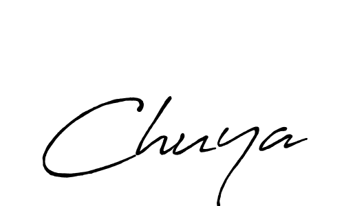 Design your own signature with our free online signature maker. With this signature software, you can create a handwritten (Antro_Vectra_Bolder) signature for name Chuya. Chuya signature style 7 images and pictures png