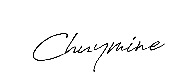 Use a signature maker to create a handwritten signature online. With this signature software, you can design (Antro_Vectra_Bolder) your own signature for name Chuymine. Chuymine signature style 7 images and pictures png