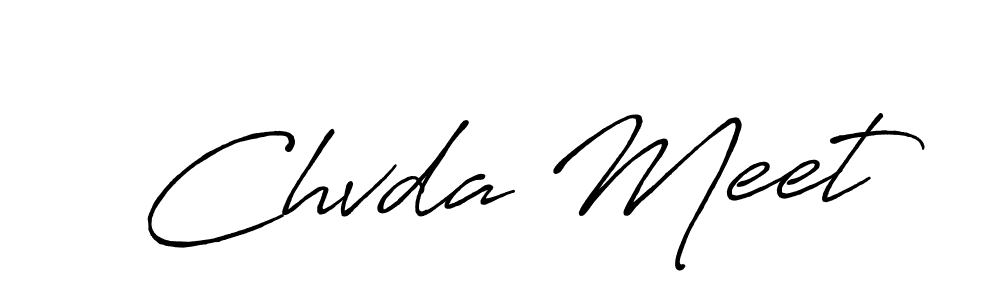 How to make Chvda Meet name signature. Use Antro_Vectra_Bolder style for creating short signs online. This is the latest handwritten sign. Chvda Meet signature style 7 images and pictures png