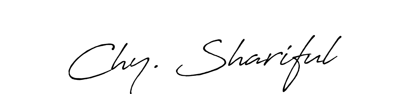 Chy. Shariful stylish signature style. Best Handwritten Sign (Antro_Vectra_Bolder) for my name. Handwritten Signature Collection Ideas for my name Chy. Shariful. Chy. Shariful signature style 7 images and pictures png