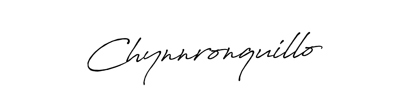 Chynnronquillo stylish signature style. Best Handwritten Sign (Antro_Vectra_Bolder) for my name. Handwritten Signature Collection Ideas for my name Chynnronquillo. Chynnronquillo signature style 7 images and pictures png