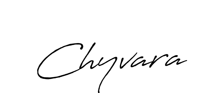 Use a signature maker to create a handwritten signature online. With this signature software, you can design (Antro_Vectra_Bolder) your own signature for name Chyvara. Chyvara signature style 7 images and pictures png