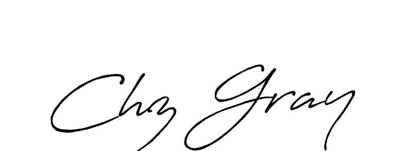 Use a signature maker to create a handwritten signature online. With this signature software, you can design (Antro_Vectra_Bolder) your own signature for name Chz Gray. Chz Gray signature style 7 images and pictures png