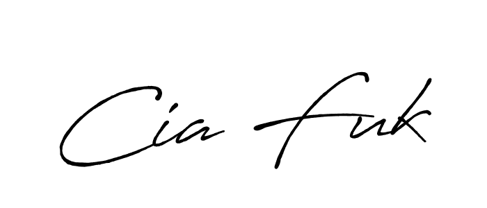 Make a beautiful signature design for name Cia Fuk. Use this online signature maker to create a handwritten signature for free. Cia Fuk signature style 7 images and pictures png