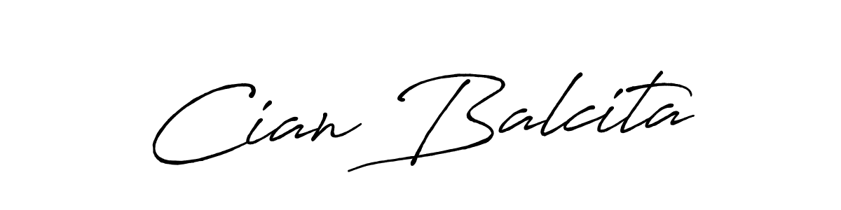 Use a signature maker to create a handwritten signature online. With this signature software, you can design (Antro_Vectra_Bolder) your own signature for name Cian Balcita. Cian Balcita signature style 7 images and pictures png