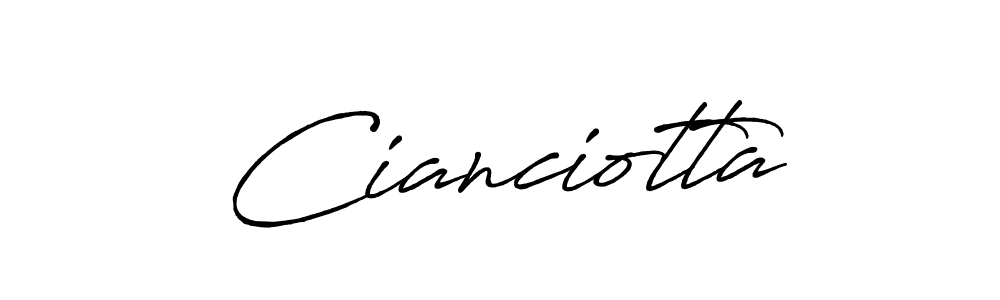 Make a short Cianciotta signature style. Manage your documents anywhere anytime using Antro_Vectra_Bolder. Create and add eSignatures, submit forms, share and send files easily. Cianciotta signature style 7 images and pictures png