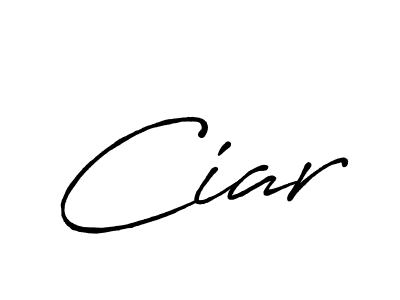 Use a signature maker to create a handwritten signature online. With this signature software, you can design (Antro_Vectra_Bolder) your own signature for name Ciar. Ciar signature style 7 images and pictures png