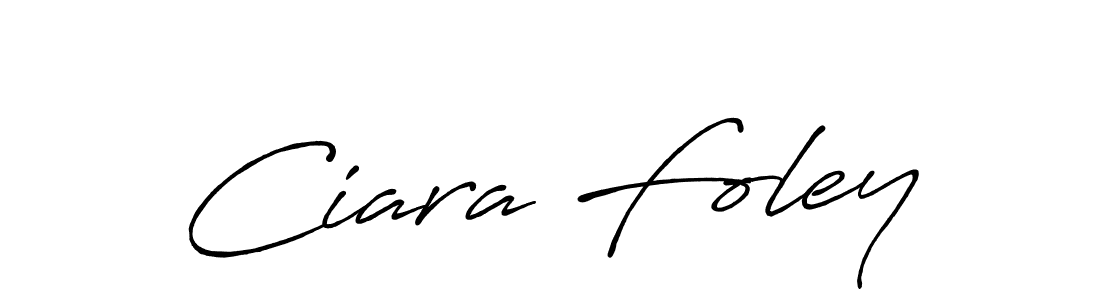 Create a beautiful signature design for name Ciara Foley. With this signature (Antro_Vectra_Bolder) fonts, you can make a handwritten signature for free. Ciara Foley signature style 7 images and pictures png
