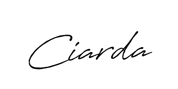 How to make Ciarda signature? Antro_Vectra_Bolder is a professional autograph style. Create handwritten signature for Ciarda name. Ciarda signature style 7 images and pictures png