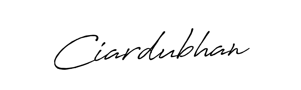 Create a beautiful signature design for name Ciardubhan. With this signature (Antro_Vectra_Bolder) fonts, you can make a handwritten signature for free. Ciardubhan signature style 7 images and pictures png