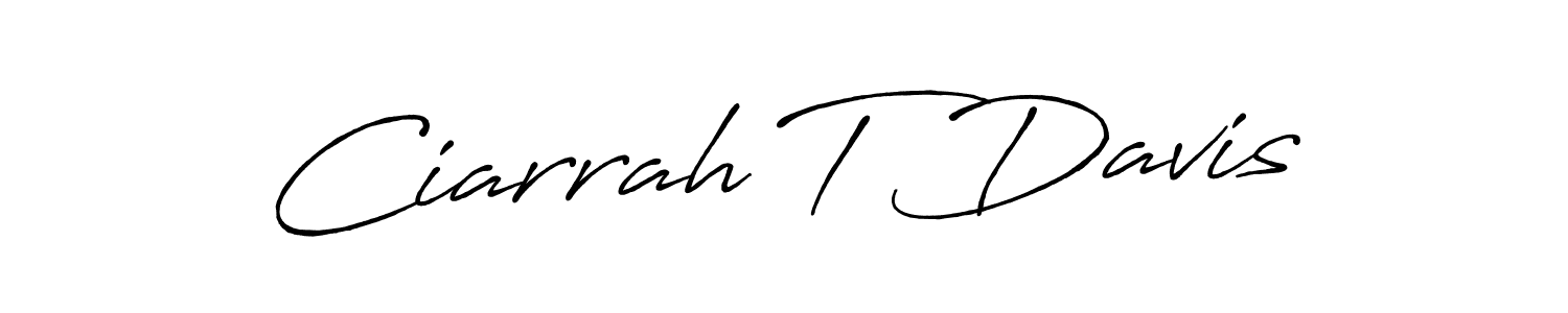 Check out images of Autograph of Ciarrah T Davis name. Actor Ciarrah T Davis Signature Style. Antro_Vectra_Bolder is a professional sign style online. Ciarrah T Davis signature style 7 images and pictures png