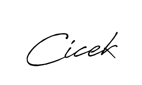 Design your own signature with our free online signature maker. With this signature software, you can create a handwritten (Antro_Vectra_Bolder) signature for name Cicek. Cicek signature style 7 images and pictures png