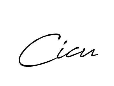 Design your own signature with our free online signature maker. With this signature software, you can create a handwritten (Antro_Vectra_Bolder) signature for name Cicu. Cicu signature style 7 images and pictures png