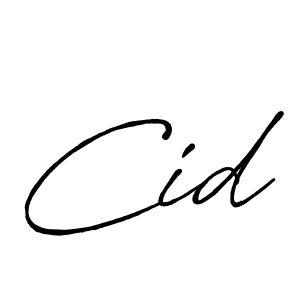 Use a signature maker to create a handwritten signature online. With this signature software, you can design (Antro_Vectra_Bolder) your own signature for name Cid. Cid signature style 7 images and pictures png