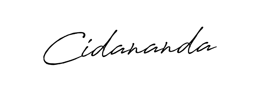 It looks lik you need a new signature style for name Cidananda. Design unique handwritten (Antro_Vectra_Bolder) signature with our free signature maker in just a few clicks. Cidananda signature style 7 images and pictures png