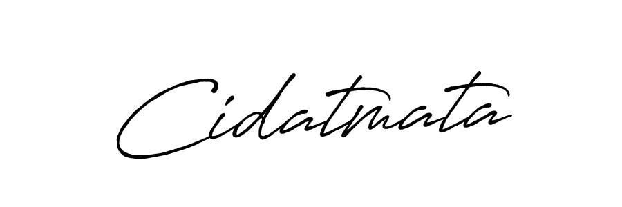 Design your own signature with our free online signature maker. With this signature software, you can create a handwritten (Antro_Vectra_Bolder) signature for name Cidatmata. Cidatmata signature style 7 images and pictures png